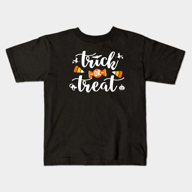 Trick or Treat, Halloween Witch, Candy Kids T-Shirt by FanSwagUnltd